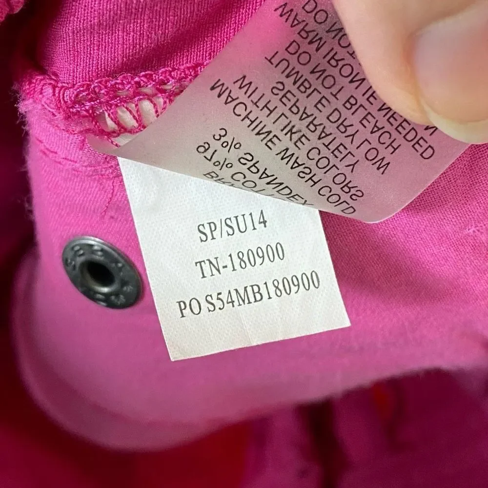 Title Nine Brash Hot Pink Button Side Athletic Mini Skirt Size 6